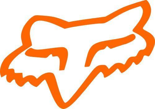 Orange Fox Logo - JP Vinyl Design - Fox Racing Logo Fox Head -Vinyl Decal - 20 ...