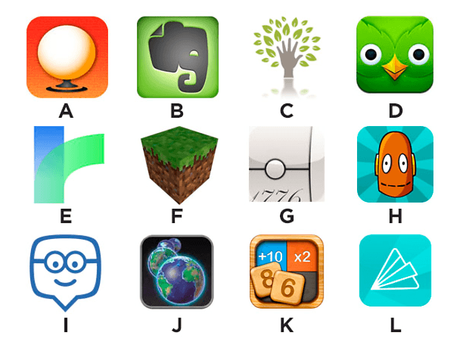 Games Apps Logo - EdTech App and Game Logos Quiz - By ackrueger