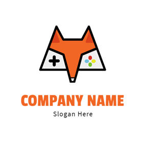 Face in Orange Circle Logo - Free Gaming Logo Designs | DesignEvo Logo Maker