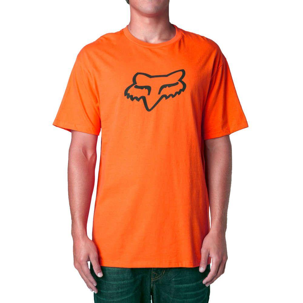 Orange Fox Logo - Fox Racing Legacy Foxhead SS Tee / T shirt mens Orange Motocross