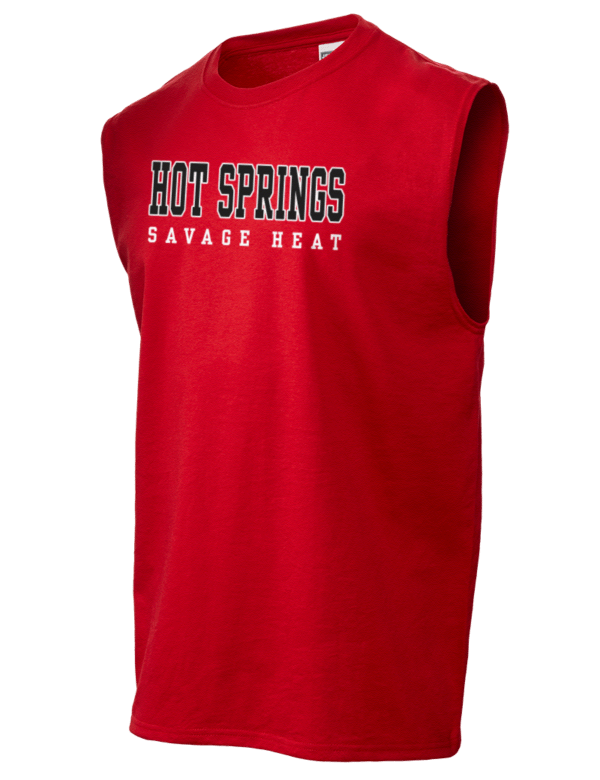 Savage Heat Logo - Hot Springs High School Savage Heat Men's T-Shirts - Sleeveless ...
