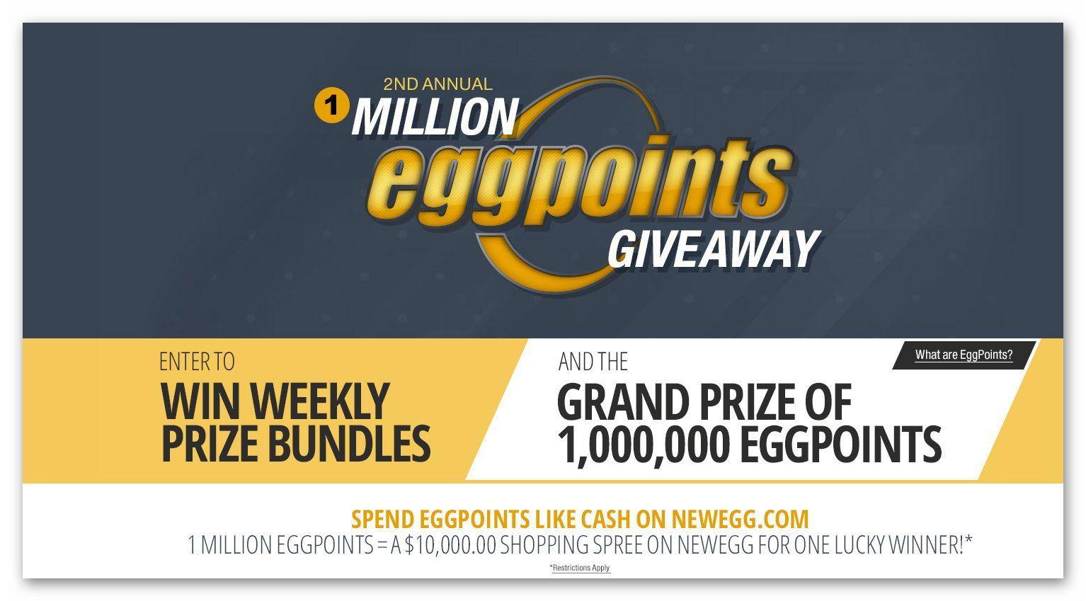 Newegg Egg Logo - NewEgg 2nd Annual 1 Million EggPoints Giveaway (6 winners)