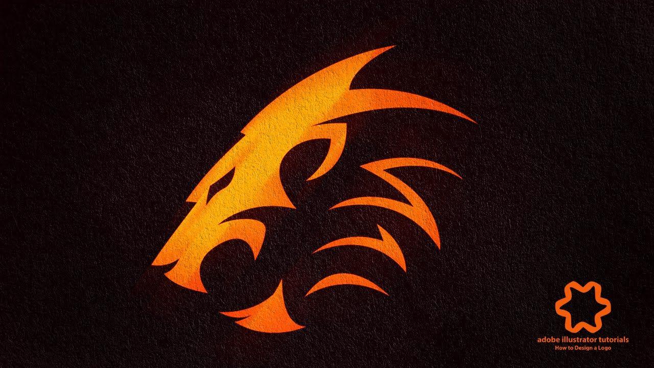 Tiger Animal Logo - Head Lion Logo Design Tutorial / How to Design Animal Logo in Adobe
