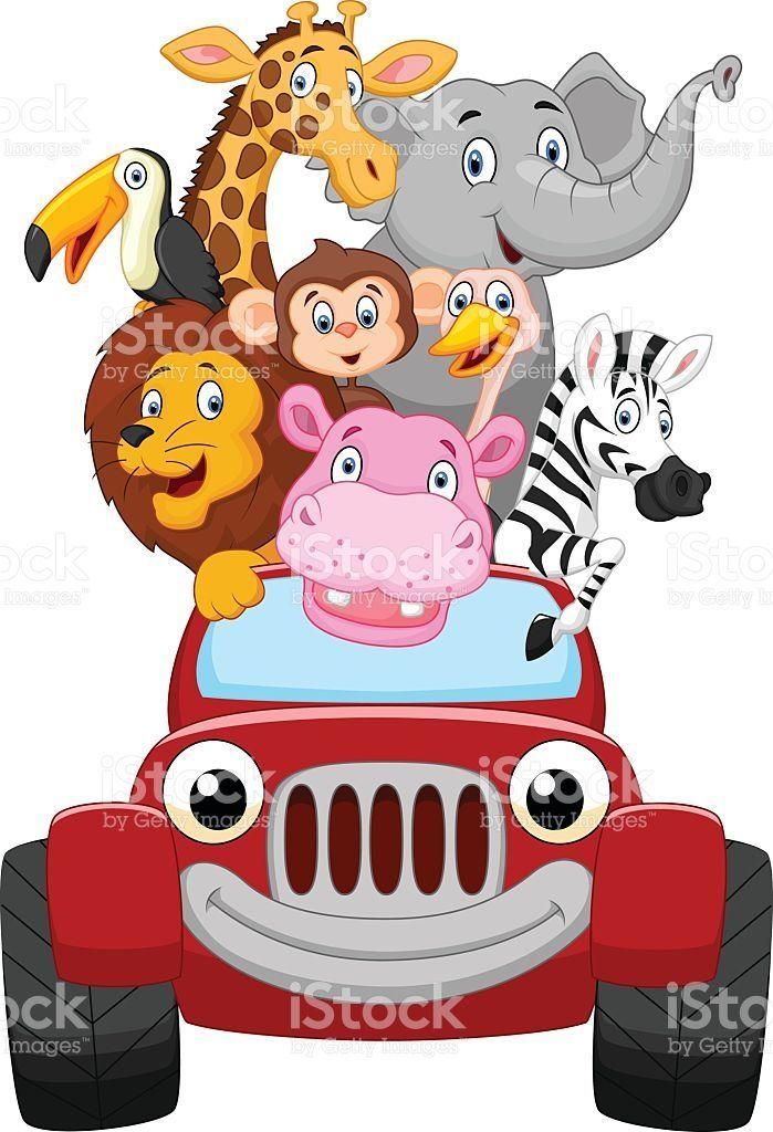 Animals On Red Car Logo - adorable, animal, baby, big, car, cartoon, character, cheetahs