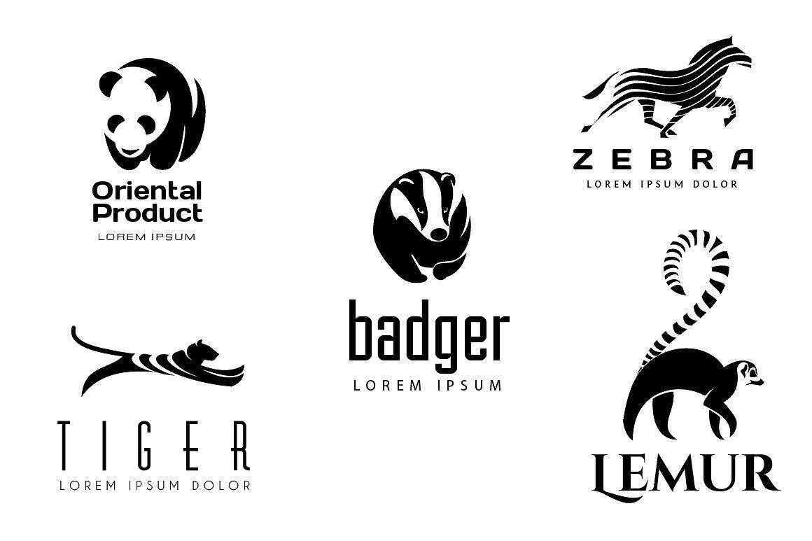 Tiger Animal Logo - Animal Logos Set 2 Logo Templates Creative Market