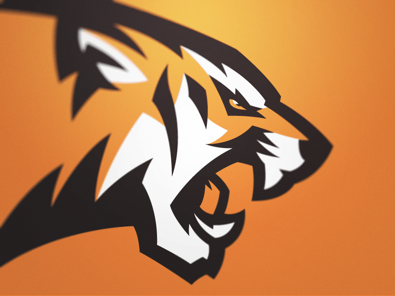 Tiger Animal Logo - Tiger 3 | Logo inspirations | Pinterest | Logo design, Animal logo ...