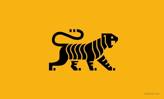 Tiger Animal Logo - 20 Simple and Creative Animal logo design ideas by Martigny Matthieu