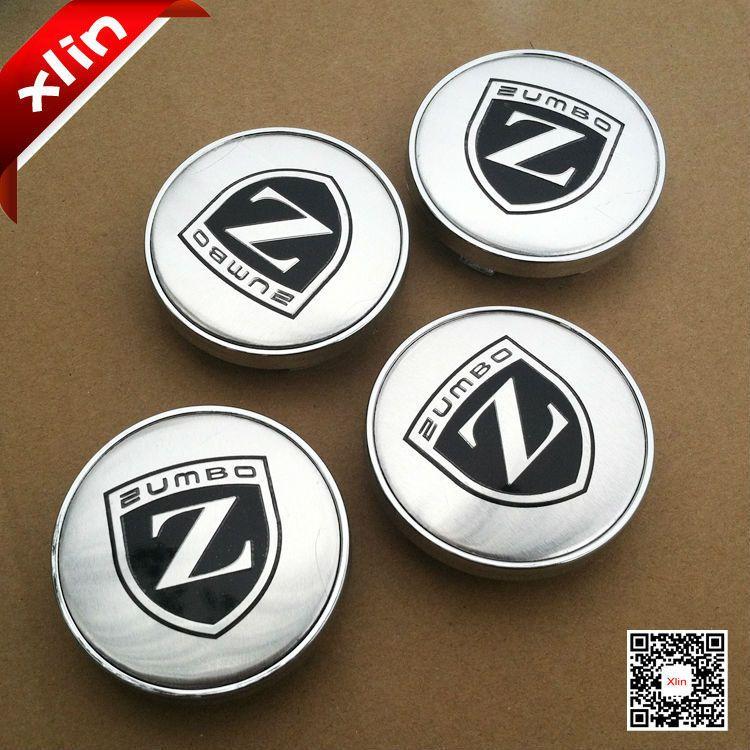 Silver Z Logo - 4pcs 60mm Silver ZUMBO Z logo Car emblem Wheel Center Hub Cap Badge