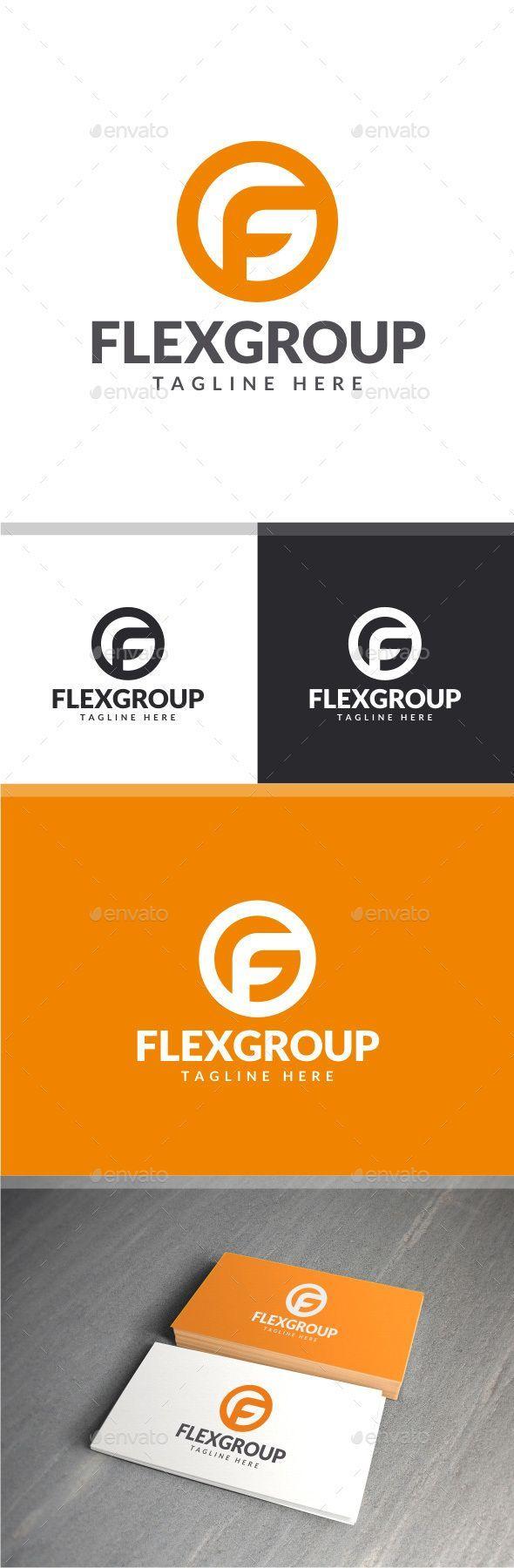 F in White Orange Circle Logo - Logo. Logos, Logo design