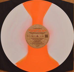 F in White Orange Circle Logo - The Fifth Element soundtrack Mondo WHITE / ORANGE stripe vinyl 2 LP ...