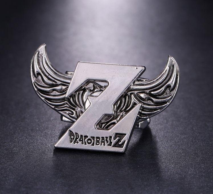 Silver Z Logo - Dragon Ball Z Logo Angel Wings Stainless Silver Ring — Saiyan Stuff