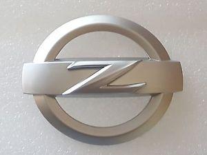 Silver Z Logo - 1x REAR 370Z SATIN SILVER Z LOGO BADGE EMBLEM 370 Z
