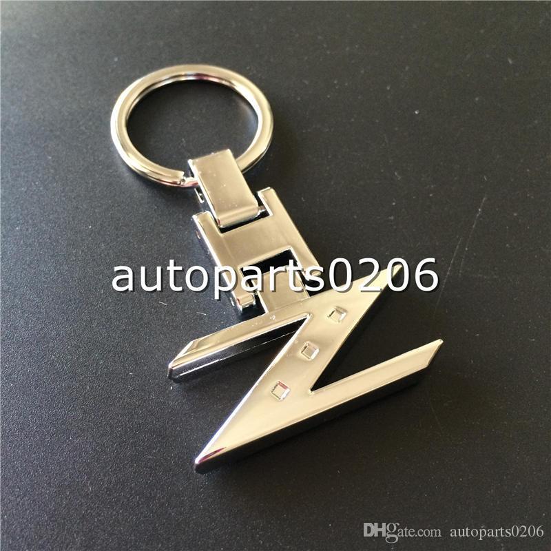 Silver Z Logo - Top Quality Metal Silver Z Logo Car Keychain For Nissan Qashqai Juke