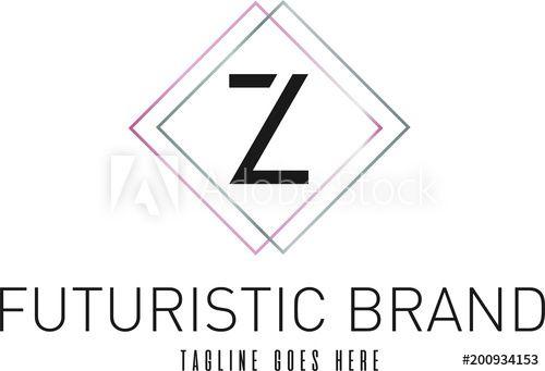 Silver Z Logo - Modern Elegant Silver Rose Gold Geometric Letter Z Logo this