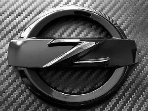Silver Z Logo - 2X 370Z HIGH GLOSS BLACK FRONT + REAR Z LOGO EMBLEM BADGE 370 Z ...