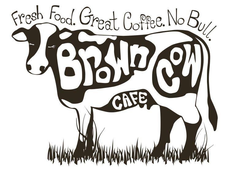 Brown Cow Logo - The Brown Cow Cafe -