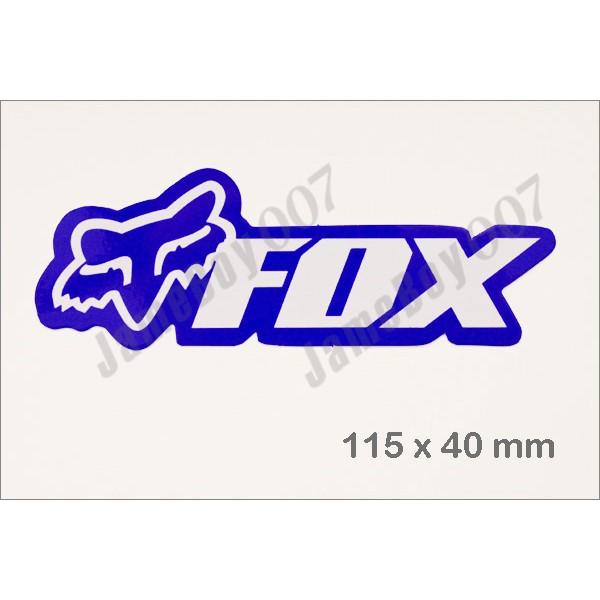 Blue Fox Racing Logo - MRS0880 - BLUE FOX RACING EMBLEM DIE CUT DECORATIVE STICKER DECAL ...