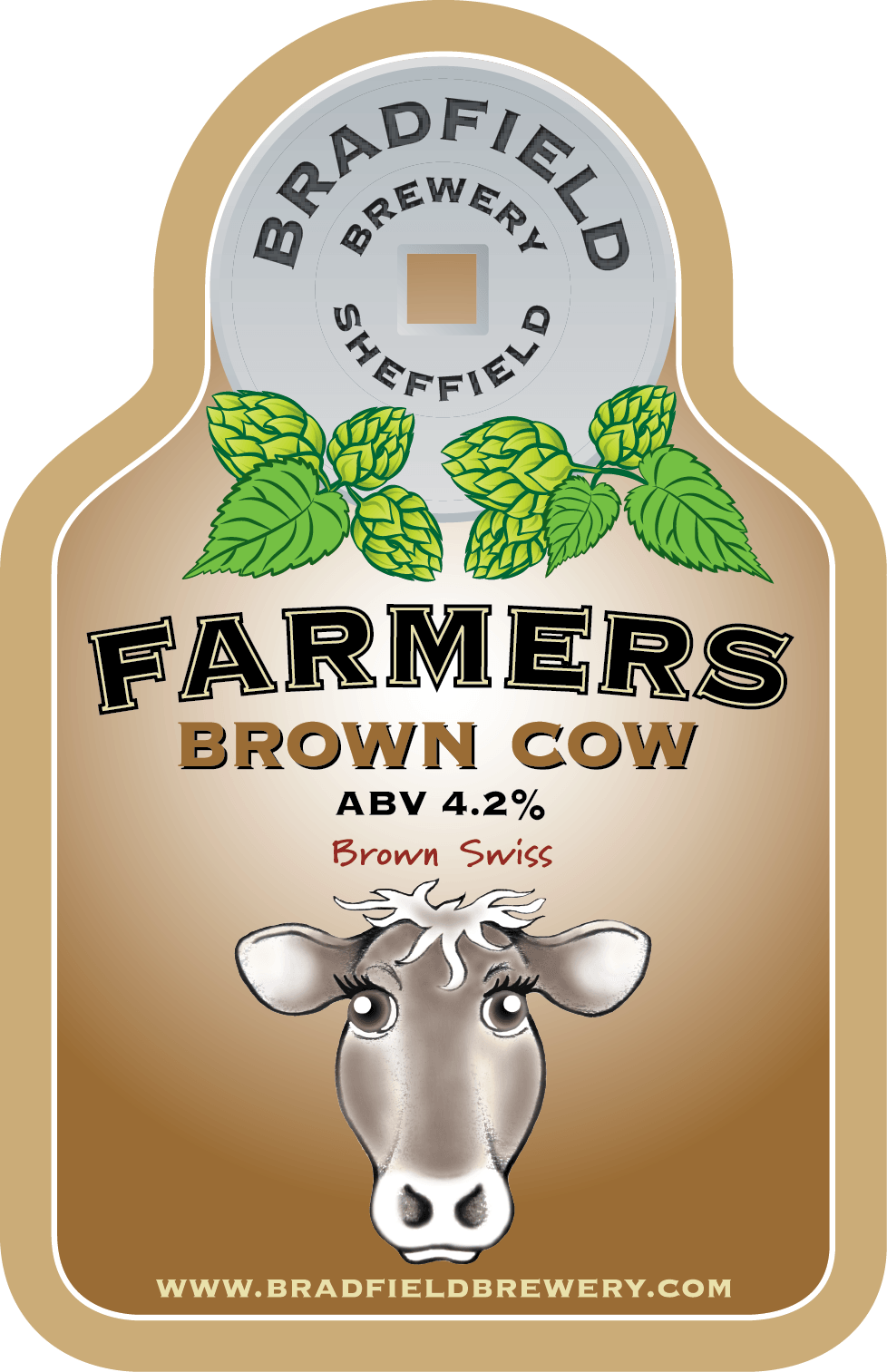 Brown Cow Logo - Farmers Brown Cow - Bradfield Brewery