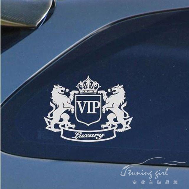 What Are Lions Car Logo - Car Stickers VIP Luxury Crown Lions Creative Decals For Tail Window