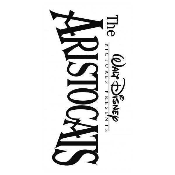The Aristocats Logo - Logo for The Aristocats ❤ liked on Polyvore featuring disney, text