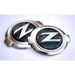 Nissan Z Logo - Tarmac Sportz Nissan 350z / 370Z Pair JDM Black Textured Premium Z ...