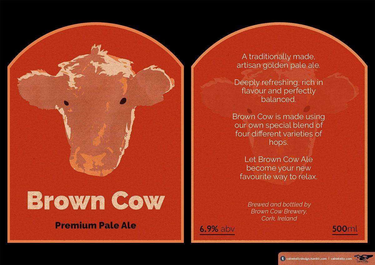 Brown Cow Logo - Brown Cow Beer Label