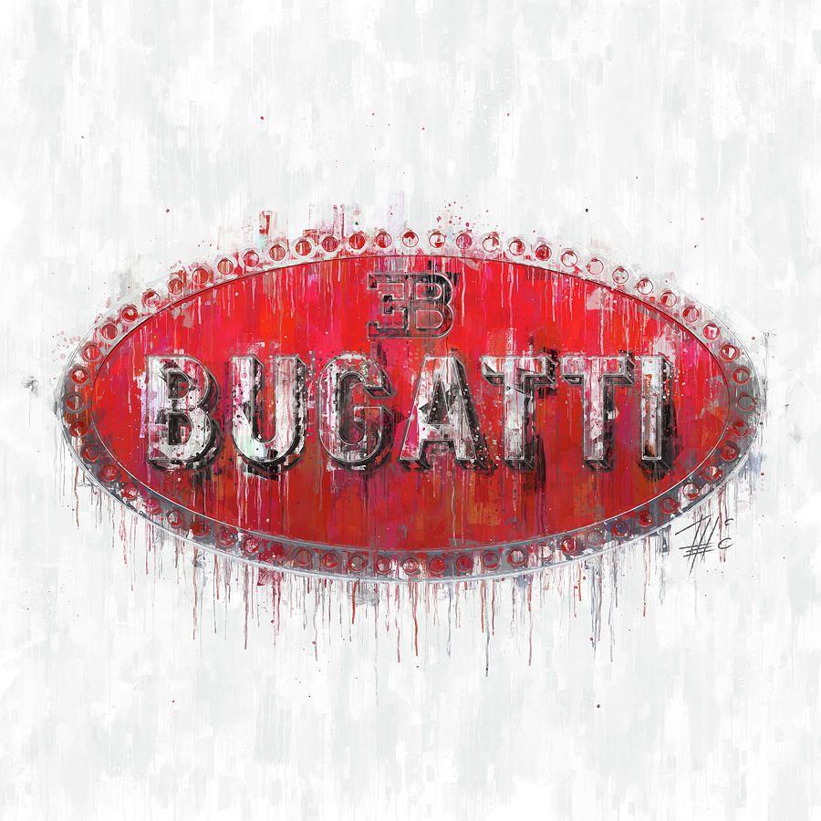 Bugatti Logo - Bugatti Logo Painting by Theodor Decker