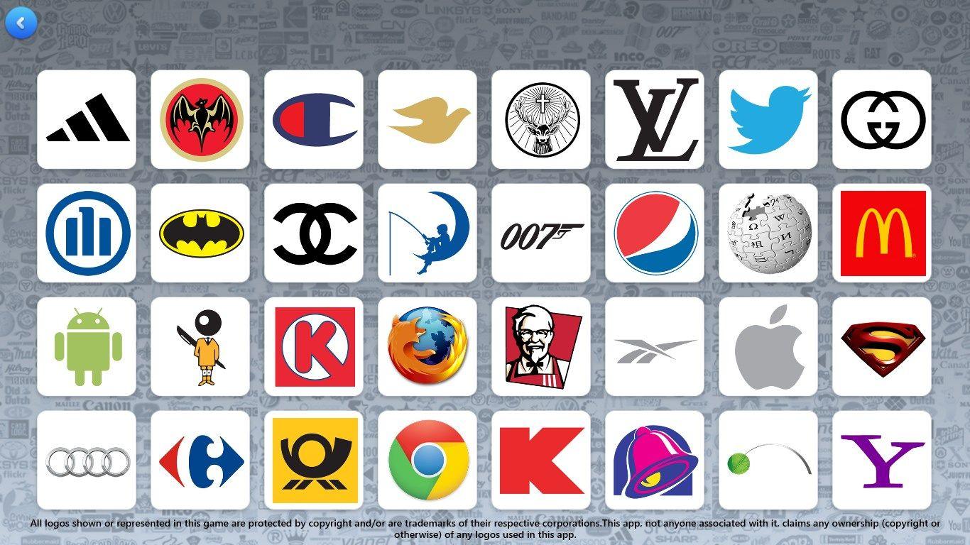 Games Apps Logo - The Logo Game Guess the Logos Quiz. FREE Windows Phone app