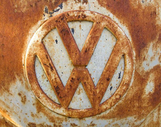 Rustic VW Logo - Rusty in more ways than one. http://www.flickr.com/photos ...
