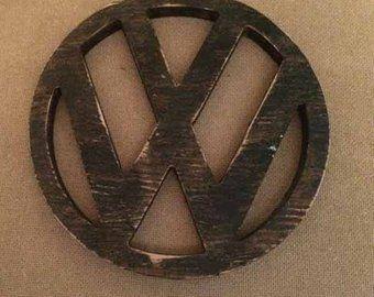 Rustic VW Logo - Volkswagen Microbus Rustic Wooden Sign VW Wall Decor