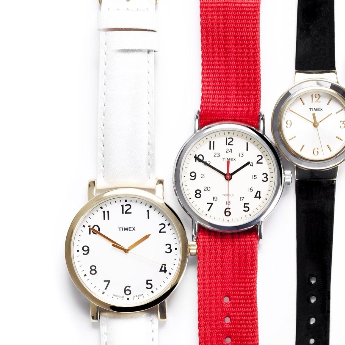 White Watch with Red X Logo - White x Red x Black #timex #timeless #watch #armcandy #wristwear