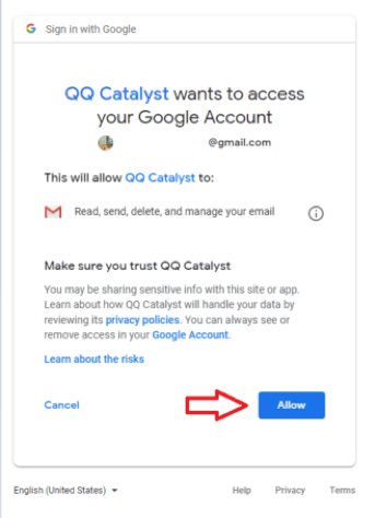 QQ Catalyst Logo - QQCatalyst insights: Gmail authentication error