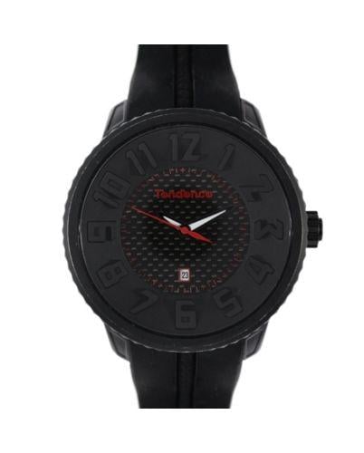 White Watch with Red X Logo - TENDENS Gulliver Quartz Watch / Stainless Steel / stainless steal