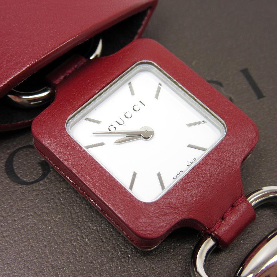 White Watch with Red X Logo - BrandValue. Rakuten Global Market: Gucci GUCCI clock watch red x