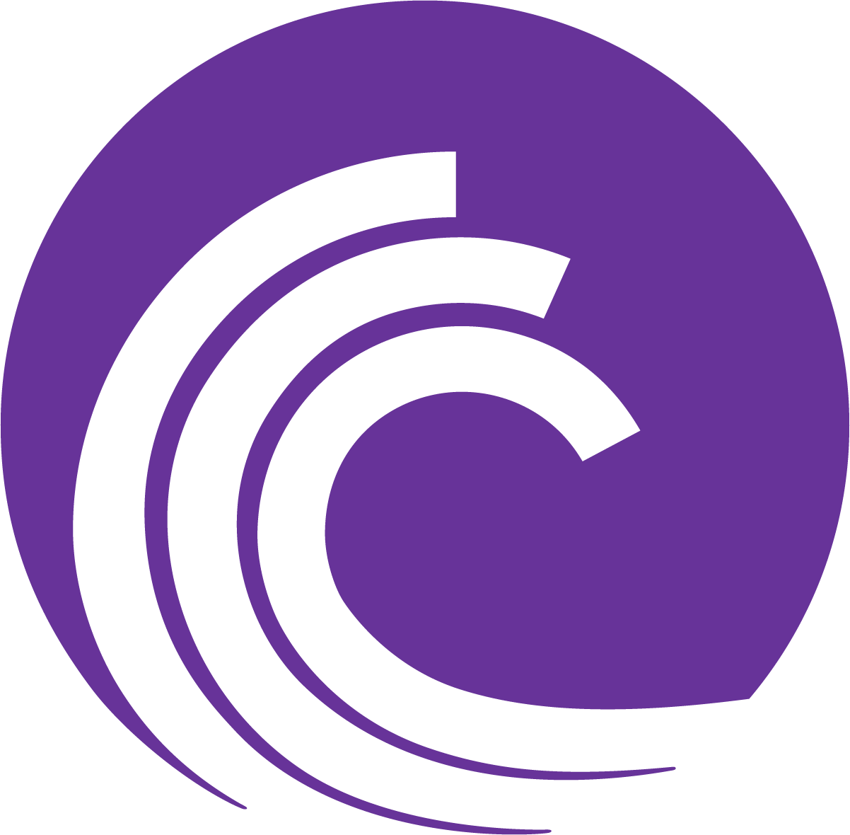 Waves White with Purple Circle Logo - Purple wave Logos