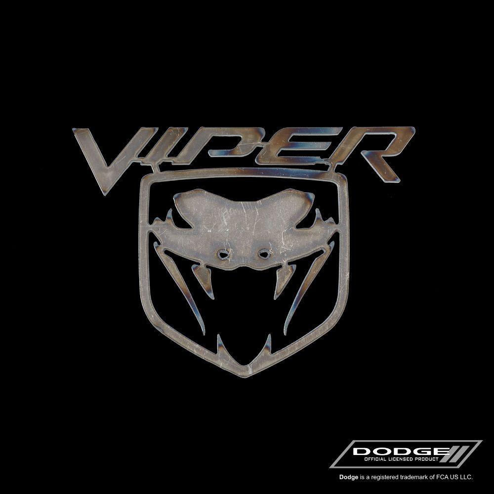 VIPER Fangs Emblem 1PcPolished Stainless Steel 2003-2010 Viper