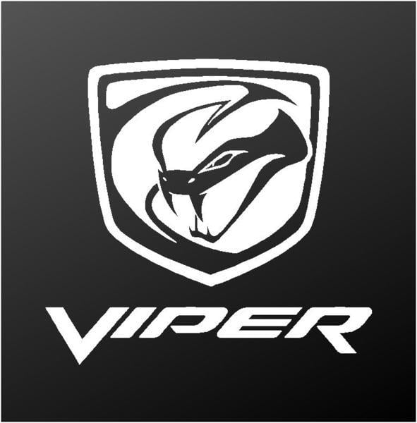 Doge Viper Logo - Dodge Viper Stryker Logo Vinyl Decal Car Window Body Sticker