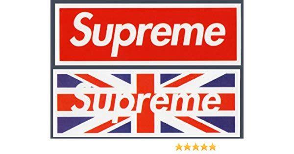 Rating Box Logo - 2 x Supreme Box Logo Skate Stickers for Skateboards, Snowboards ...