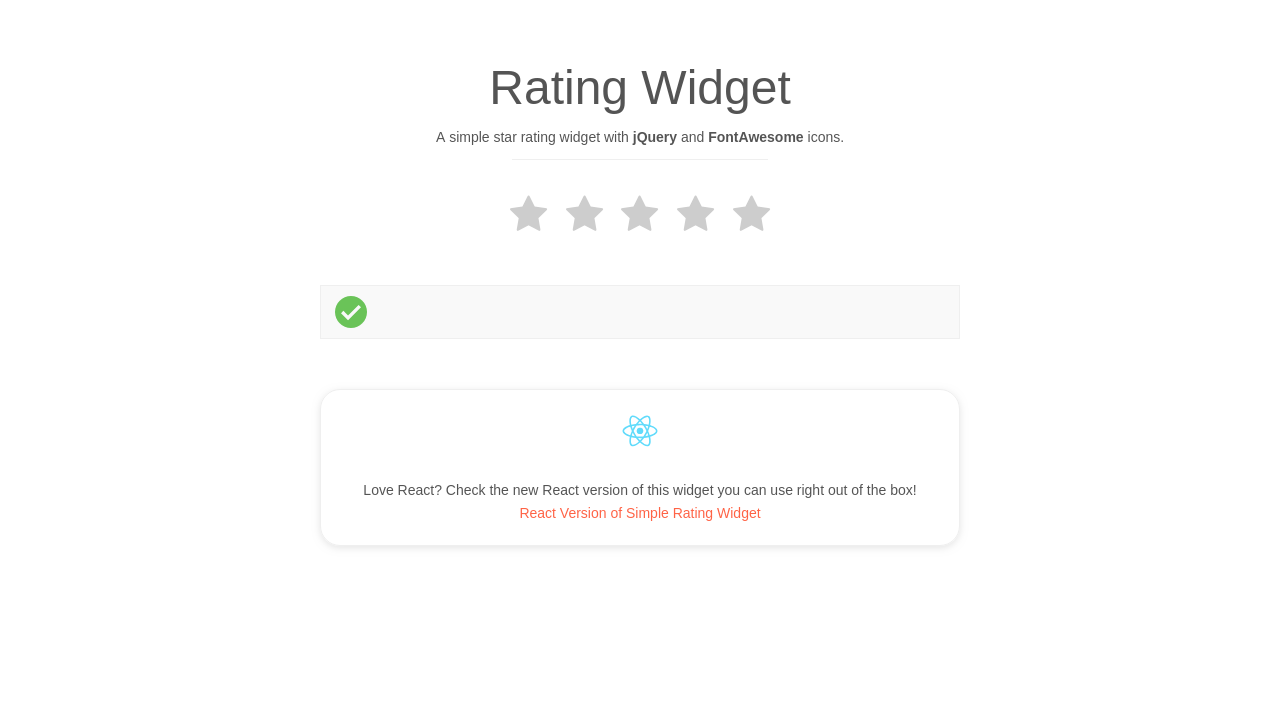 Rating Box Logo - Rating Stars with simple jQuery