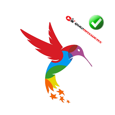 Multi Colored Bird Logo - Colorful Bird Logo - Logo Vector Online 2019