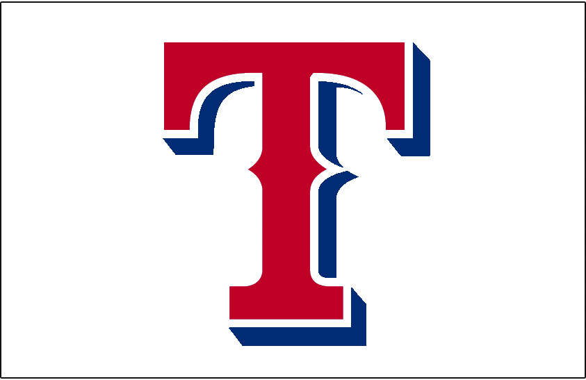 Blue and White Sports Logo - Texas Rangers Jersey Logo - American League (AL) - Chris Creamer's ...