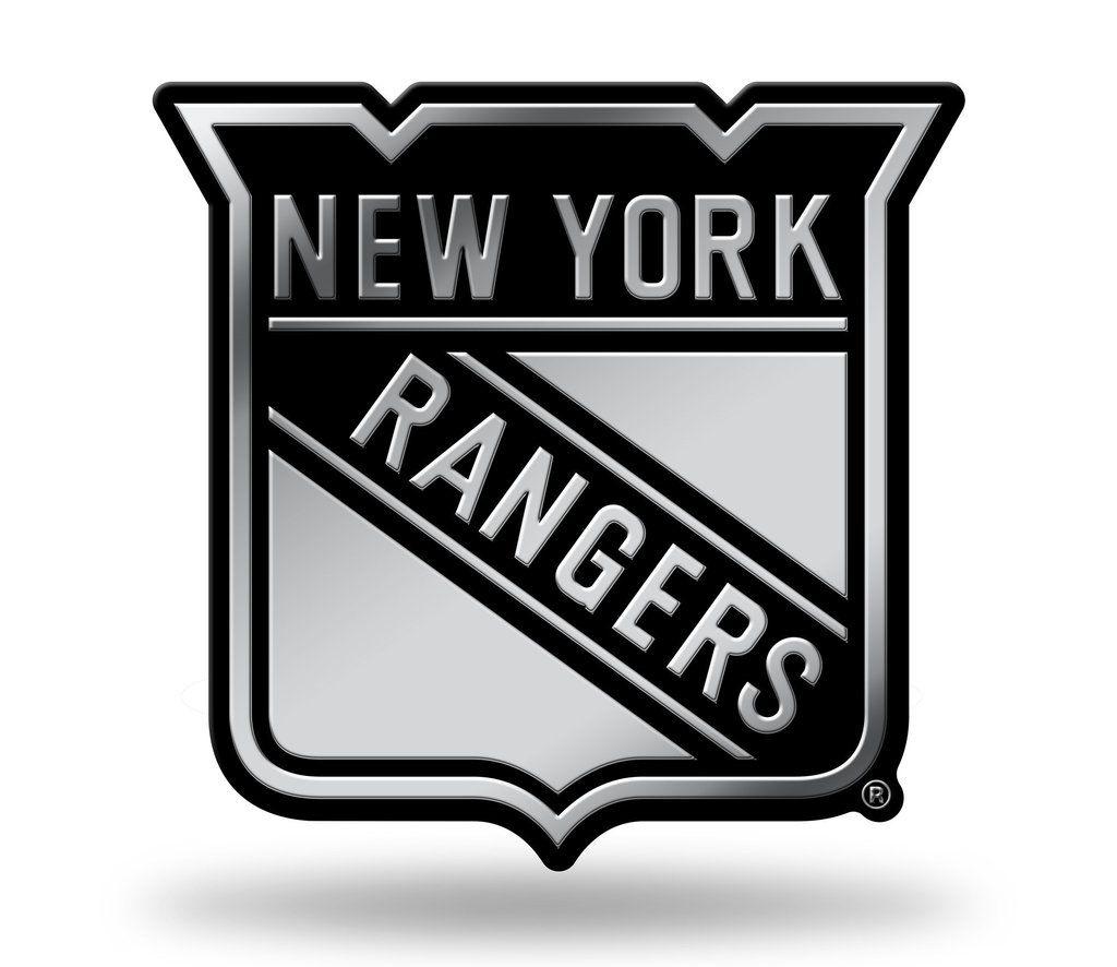 Rangers Logo - New York Rangers Logo 3D Chrome Auto Emblem NEW!! Truck or Car! Rico ...