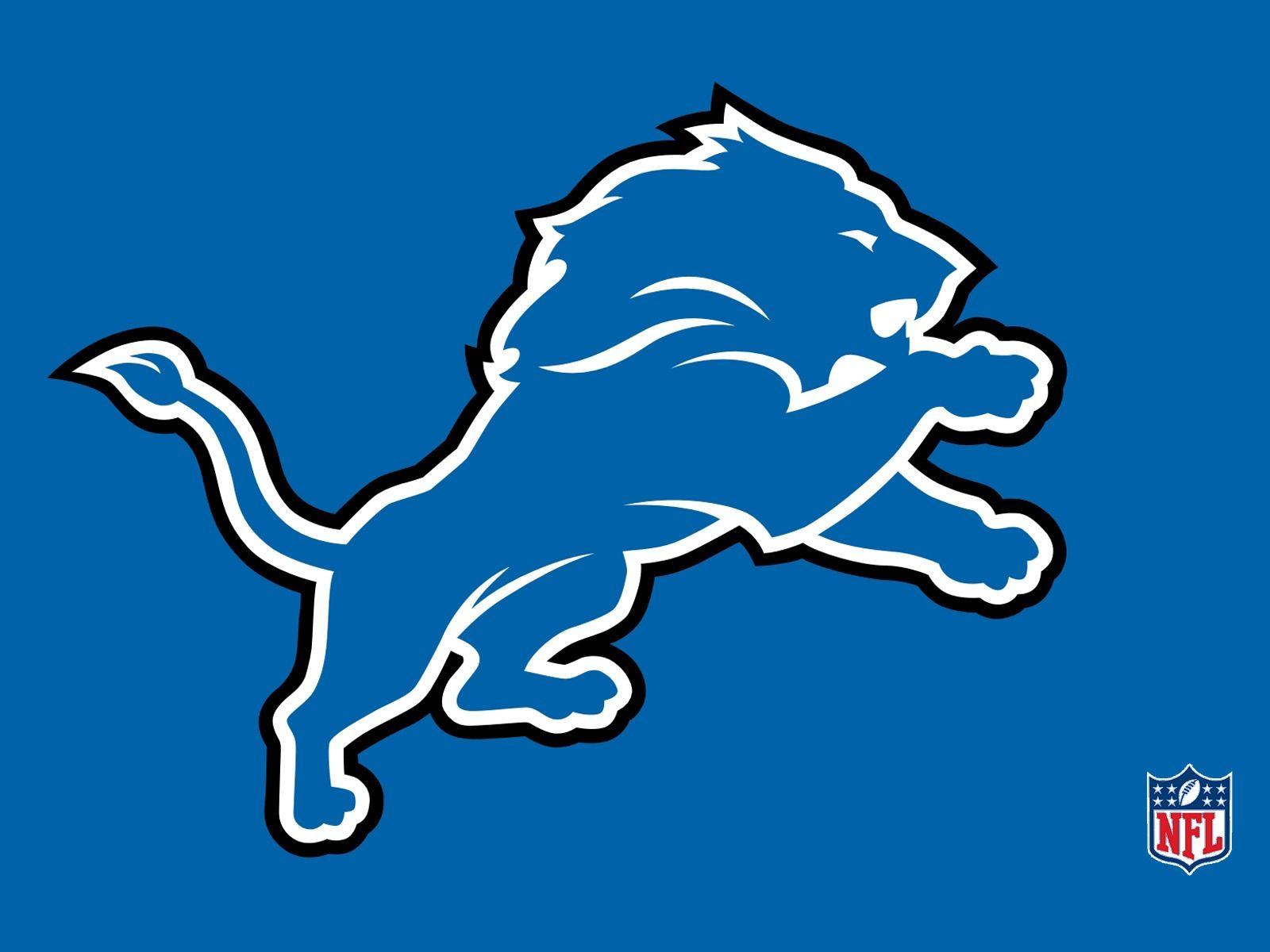 Detroit Lions Silver Logo - NFL Detroit Lions Logo Blue 1600x1200 DESKTOP NFL / Detroit Lions