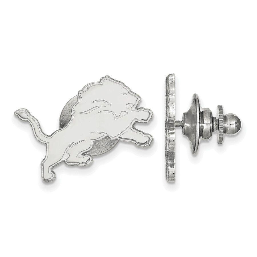 Detroit Lions Silver Logo - Detroit Lions Sterling Silver Logo Lapel Pin