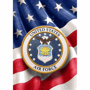 American Flag Air Force Logo - The Patriot Post Shop - Patriotic Air Force Garden Flag