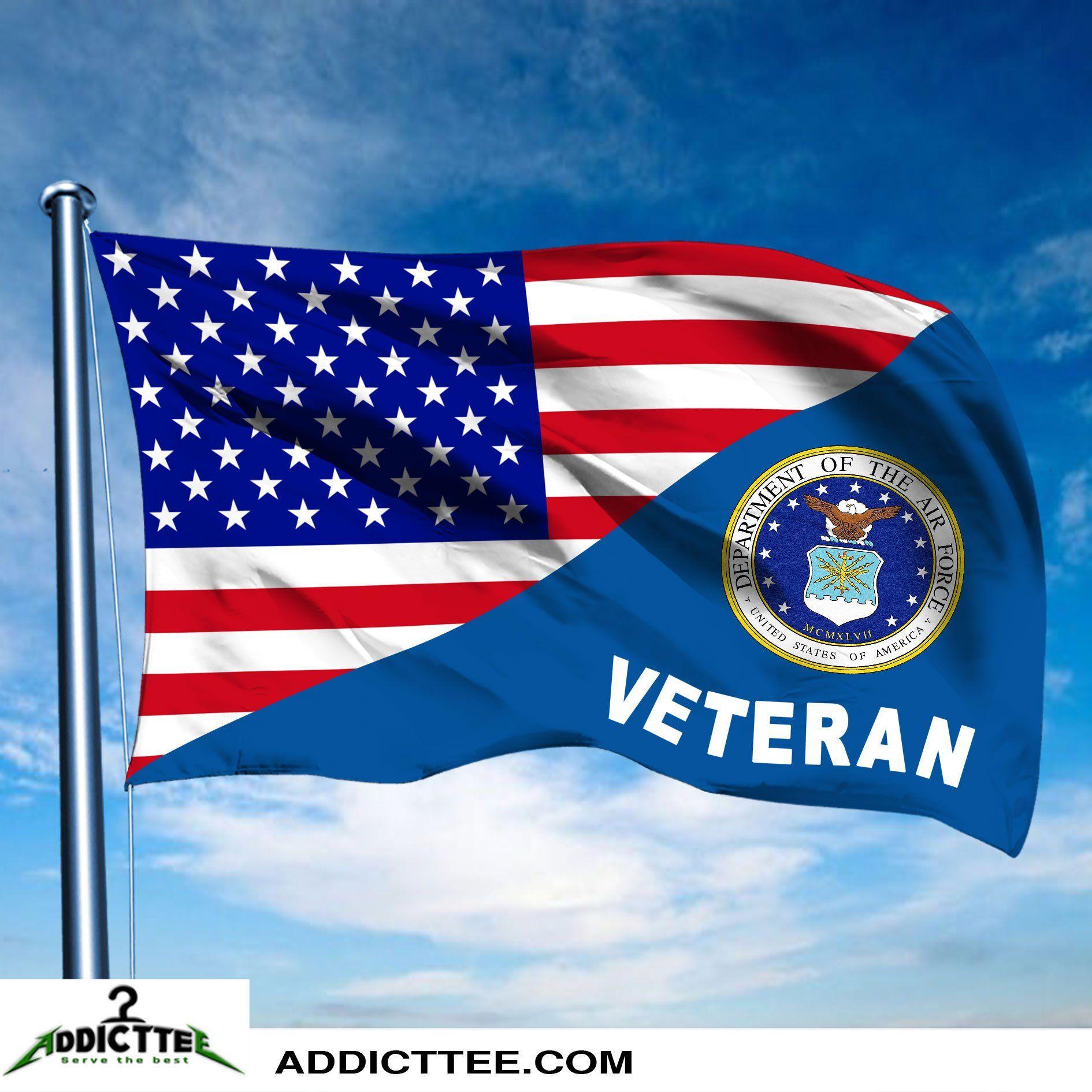 American Flag Air Force Logo - U.S Air Force Flag 3'x5' Large Flags - Addict Tee