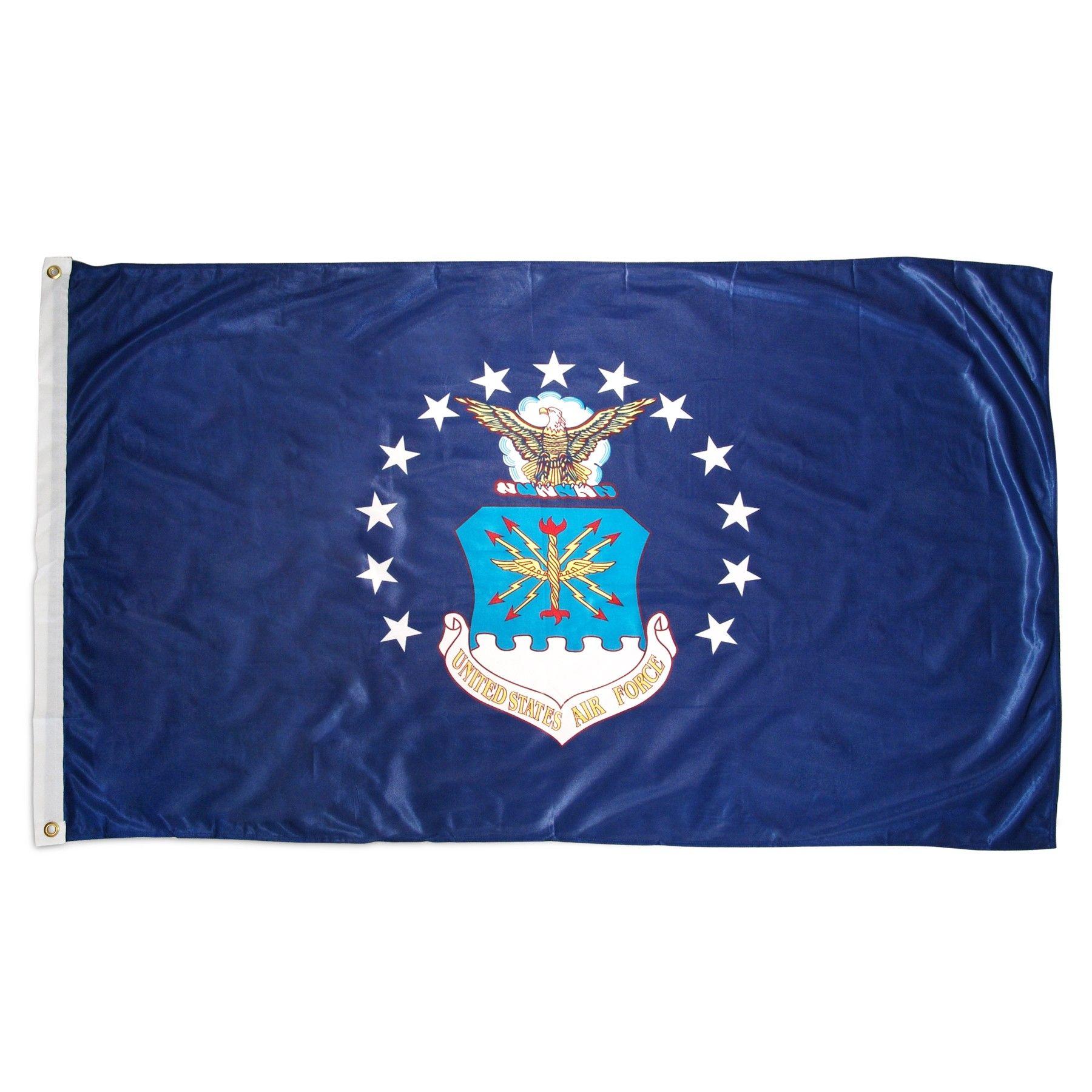 American Flag Air Force Logo - Air Force flag with US Air Force logo - Capitol Flags & Cases