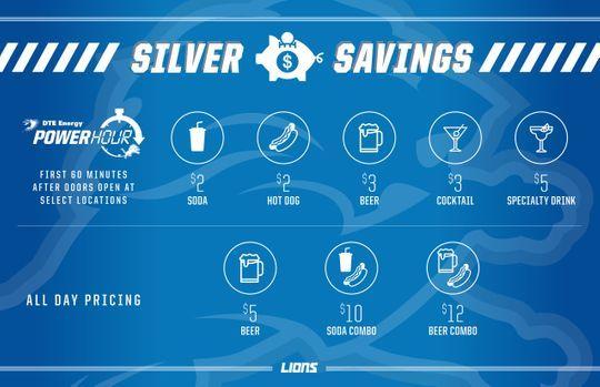 Detroit Lions Silver Logo - Detroit Lions unveil cheaper concession prices at Ford Field