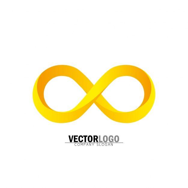 Orange and Gold Logo - Gold infinite logo Vector