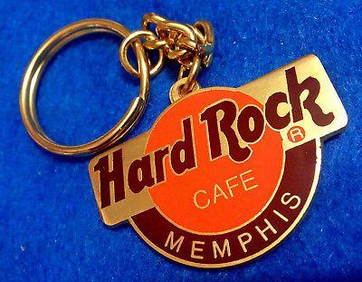 Gold and Orange Logo - MEMPHIS DOUBLE SIDED ORANGE GOLD LOGO HRC KEYCHAIN Hard Rock Cafe ...